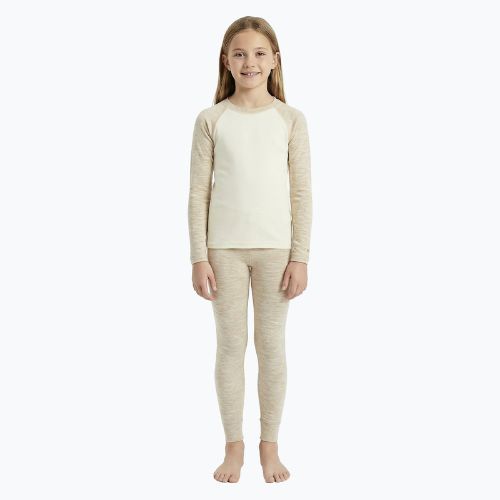 Dětská sada termoprádla WOOLCANO Merino SET0982 beige