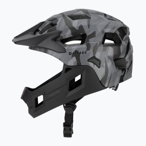 Dětská cyklistická helma ATTABO Predator full face gray