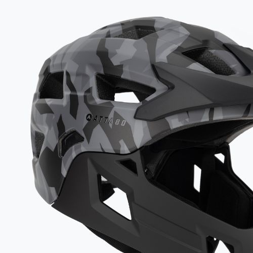 Dětská cyklistická helma ATTABO Predator full face gray