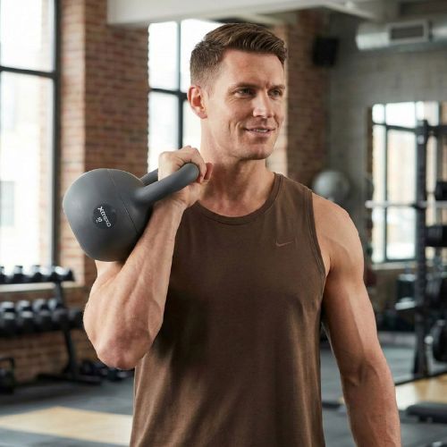 Měkký kettlebell XTREXO 10 kg grey