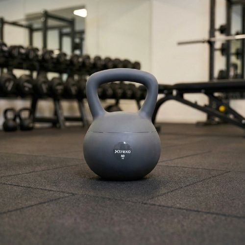 Měkký kettlebell XTREXO 10 kg grey