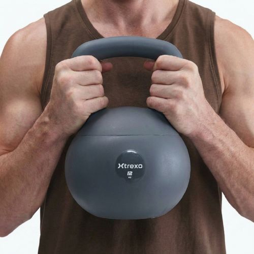 Kettlebell SOFT XTREXO 12 kg šedý