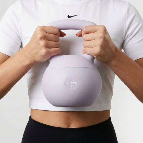 Kettlebell SOFT XTREXO 4 kg fialový
