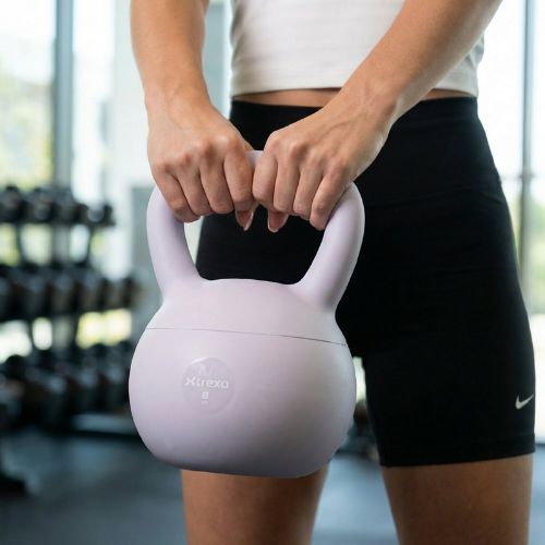 Kettlebell SOFT XTREXO 8 kg fialový