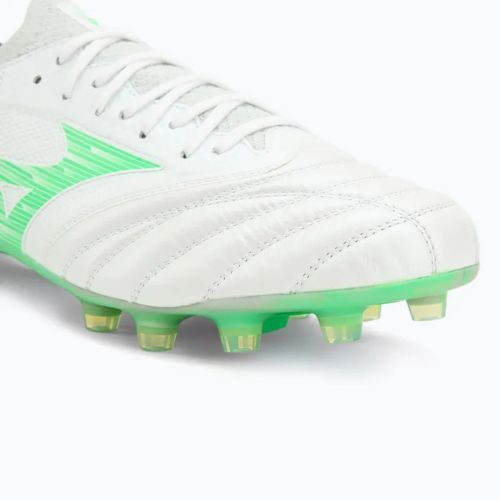 Pánské kopačky Mizuno Morelia Neo IV Β Elite MD white/neon green/cool gray 3c