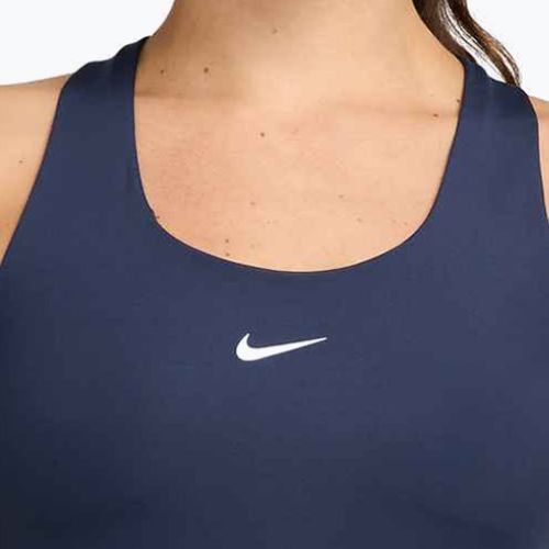 Dámské tričko Nike Swoosh Medium Support Bra midnight navy/white