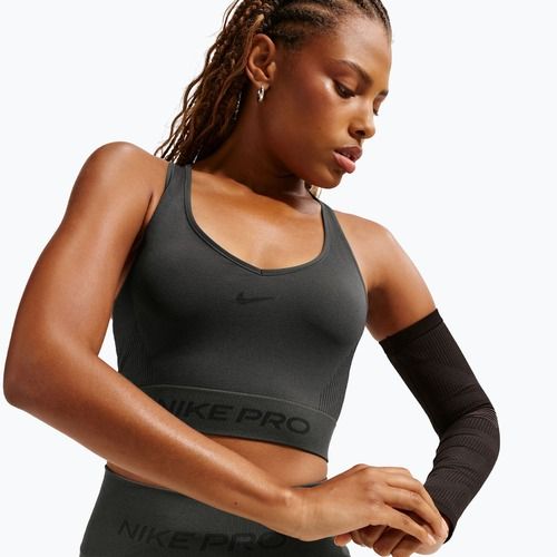 Dámské tričko Nike Pro Seamless Dri-Fit Cropped dark