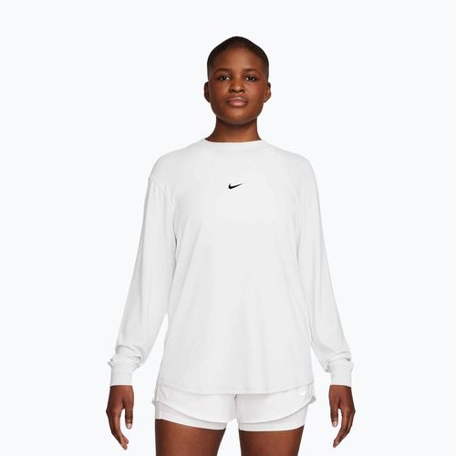 Dámské tréninkové triko Longsleeve Nike One Relaxed Dri-Fit white/black