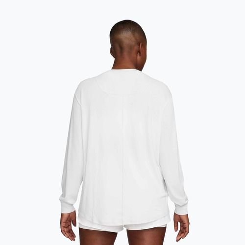Dámské tréninkové triko Longsleeve Nike One Relaxed Dri-Fit white/black
