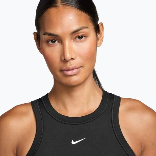Dámské tílko Nike One Fitted Dri-Fit Cropped Tank thunder black/white