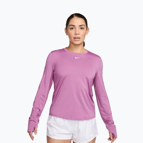 Tréninkové tričko Longsleeve Nike One Classic Dri-Fit light magenta/white