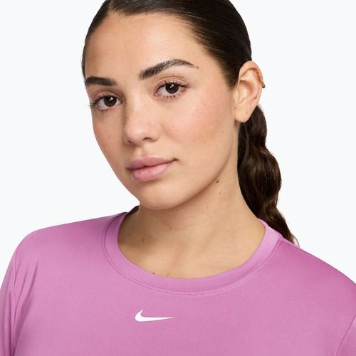 Tréninkové tričko Longsleeve Nike One Classic Dri-Fit light magenta/white