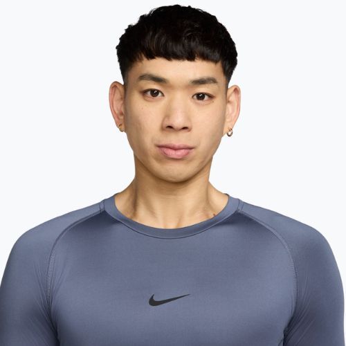 Pánské tréninkové tričko Longsleeve Nike Pro Dri-Fit Tight Fitness diffused blue/black