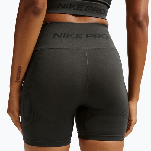 Dámské šortky Nike Pro Seamless High-Waisted Biker 5" dark smoke grey