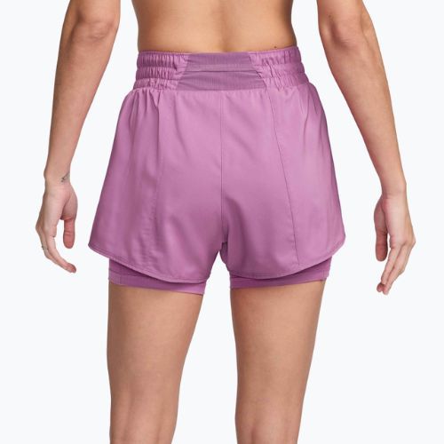 Dámské šortky Nike One Dri-Fit High-Waisted 3" 2In1 light magenta/white