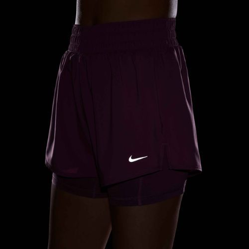 Dámské šortky Nike One Dri-Fit High-Waisted 3" 2In1 light magenta/white