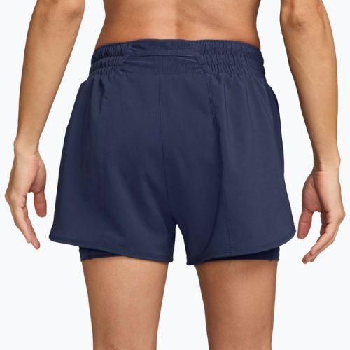 Dámské šortky Nike One Dri-Fit High-Waisted 3" 2In1 midnight navy/white