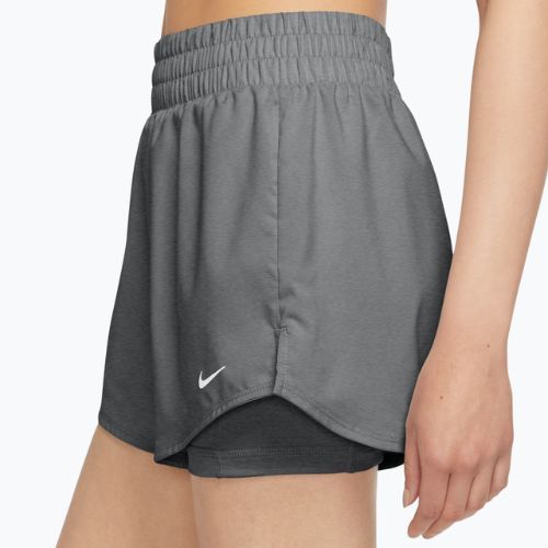 Dámské šortky Nike One Dri-Fit High-Waisted 3" 2In1 smoke grey/heather/white