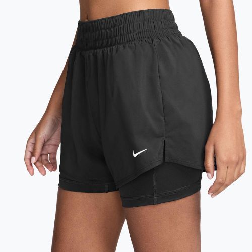 Dámské šortky Nike One Dri-Fit High-Waisted 3" 2In1 black/white