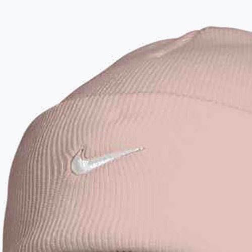 Zimní čepice Nike Peak Swoosh Beanie slit red/white