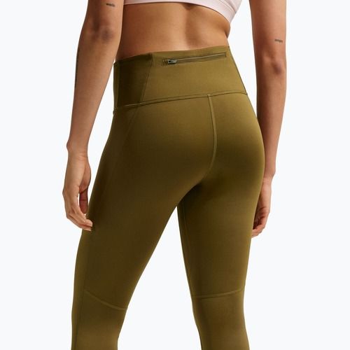 Dámské běžecké legíny Nike Tempo High-Waisted 7/8 Olive Flak