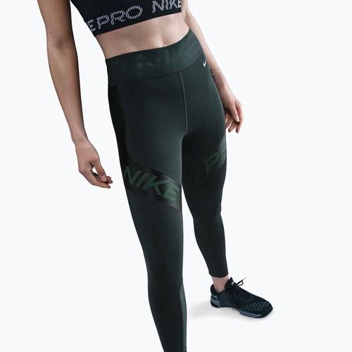 Dámské tréninkové legíny Nike Pro Sculpt High-Waisted 7/8 seaweed/vintage green/white