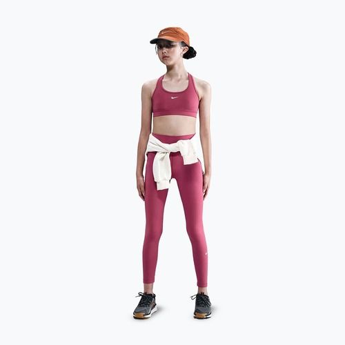 Dětské legíny Nike One Dri-Fit High-Waisted sweet beet/white
