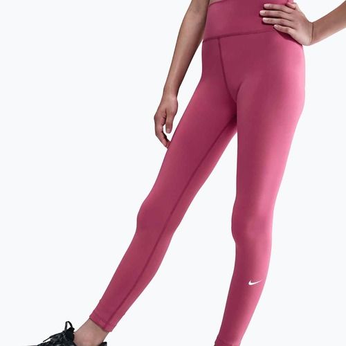 Dětské legíny Nike One Dri-Fit High-Waisted sweet beet/white