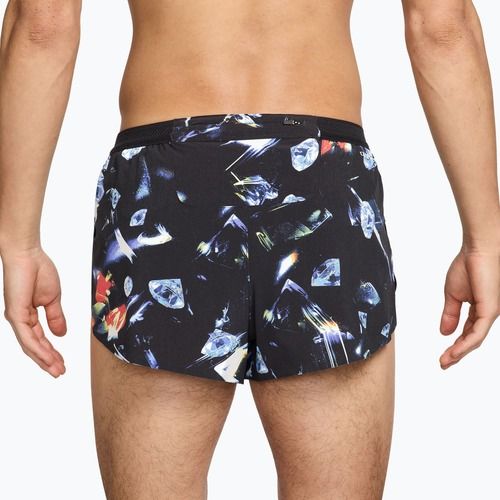 Pánské běžecké šortky Nike AeroSwift Dri-Fit ADV Brief Lined 2" black/laser orange