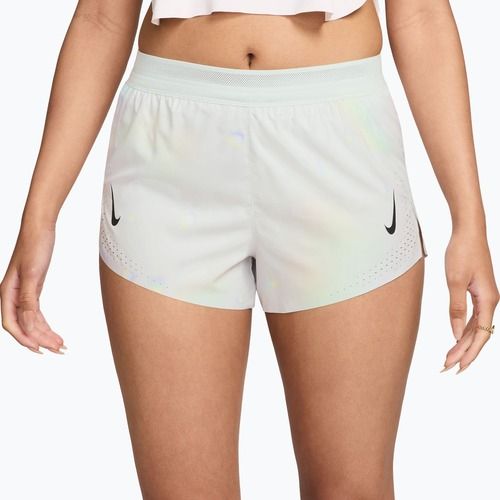 Dámské běžecké šortky Nike AeroSwift Dri-Fit ADV Mid-Rise Brief Lined 3" off-white/white/black