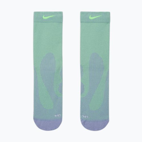 Ponožky Nike Running Lightweight Crew iron purple/voltage green/voltage green