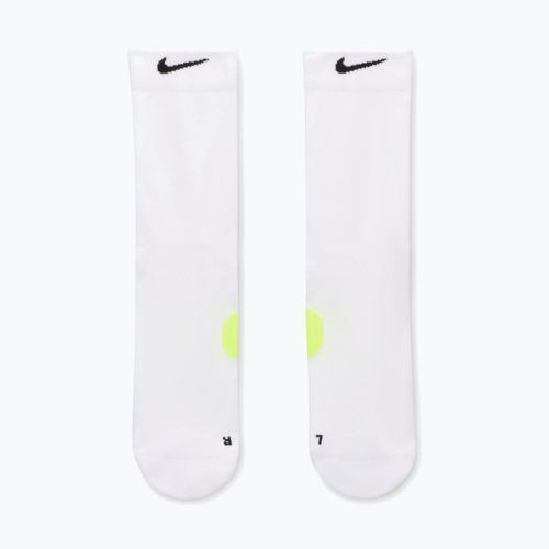 Ponožky Nike Running Midweight Crew white/volt/black