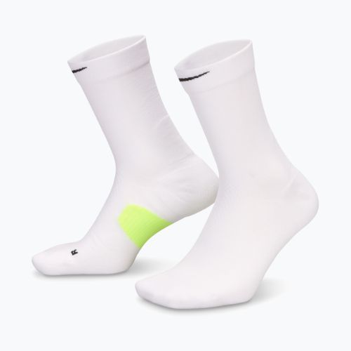 Ponožky Nike Running Midweight Crew white/volt/black