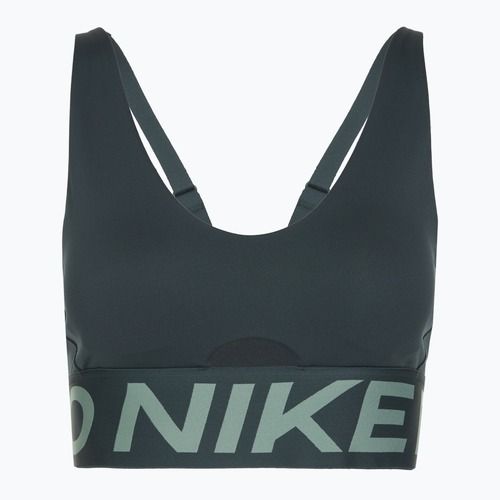 Sportovní podprsenka Nike Pro Indy Plunge seaweed/clay green/white