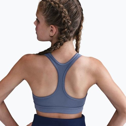 Dětská tréninková podprsenka Nike Swoosh world indigo/white