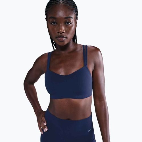 Dámská sportovní podprsenka Nike Zenvy Strappy midnight navy/white