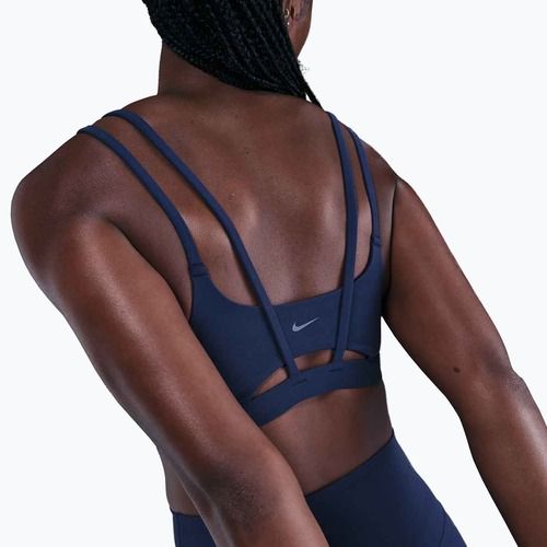 Dámská sportovní podprsenka Nike Zenvy Strappy midnight navy/white
