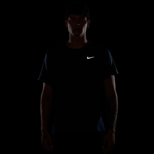 Pánské běžecké tričko Nike Miler Dri-Fit UV midnight navy