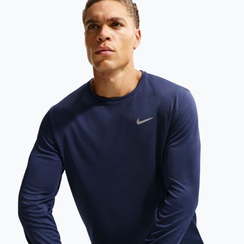 Pánské běžecké tričko Longsleeve Nike Miler Dri-Fit UV midnight navy