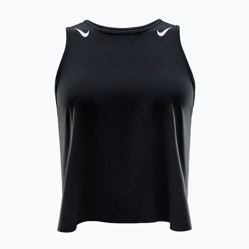 Dámské běžecké tílko Nike AeroSwift Dri-Fit ADV Cropped Tank Top black/white