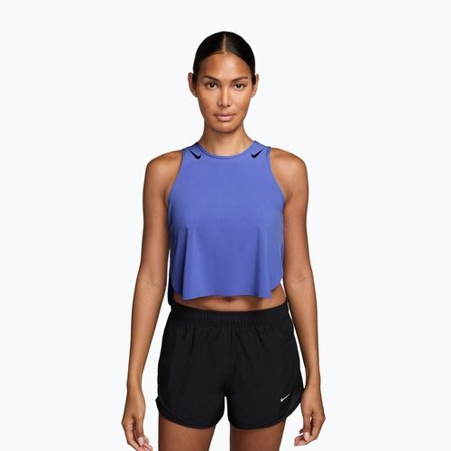 Dámské běžecké tílko Nike AeroSwift Dri-Fit ADV Cropped Tank Top sapphire/black