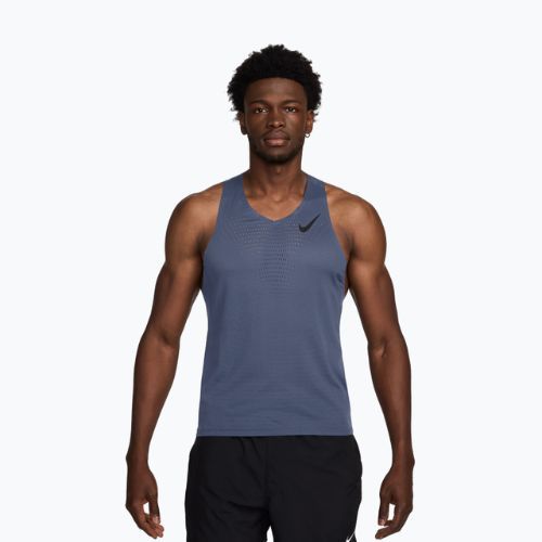 Pánské běžecké tričko Nike AeroSwift Dri-Fit ADV diffused blue/black