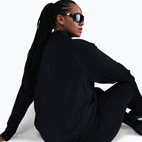 Dámské běžecké tričko Longsleeve Nike Swift Dri-FIT UV 1/4-Zip Plus Size black