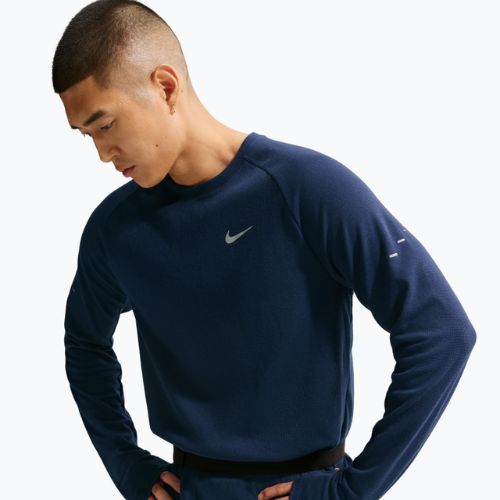 Pánské běžecké tričko Longsleeve Nike Stride Dri-Fit Waffle Crew midnight navy