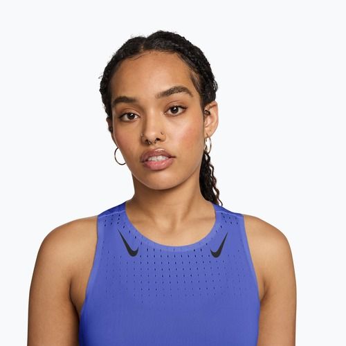 Dámské běžecké tílko Nike AeroSwift Dri-Fit ADV Singlet sapphire/black
