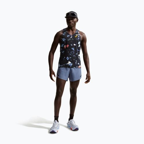 Pánské běžecké tílko Nike AeroSwift Dri-Fit ADV Singlet black/laser orange