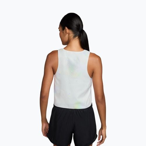 Dámské běžecké tričko Nike AeroSwift Dri-Fit ADV Cropped Tank Top off white/black