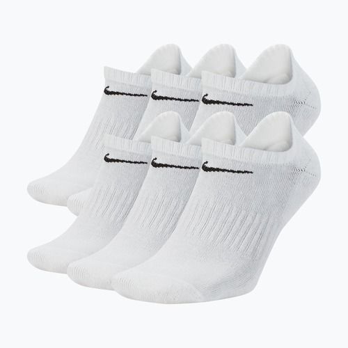 Ponožky Nike Everyday Cushioned No-Show 6 párů white/black