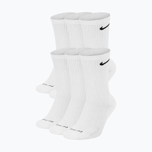 Pánské ponožky Nike Everyday Plus Cushioned Crew 6 pairs white/black