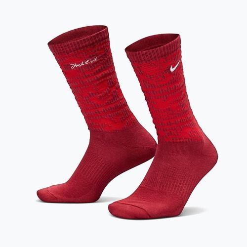Ponožky Nike Everyday Plus Cushioned Crew team crimson/metallic silver